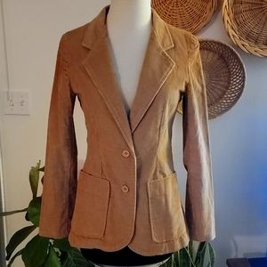 Corduroy camel blazer